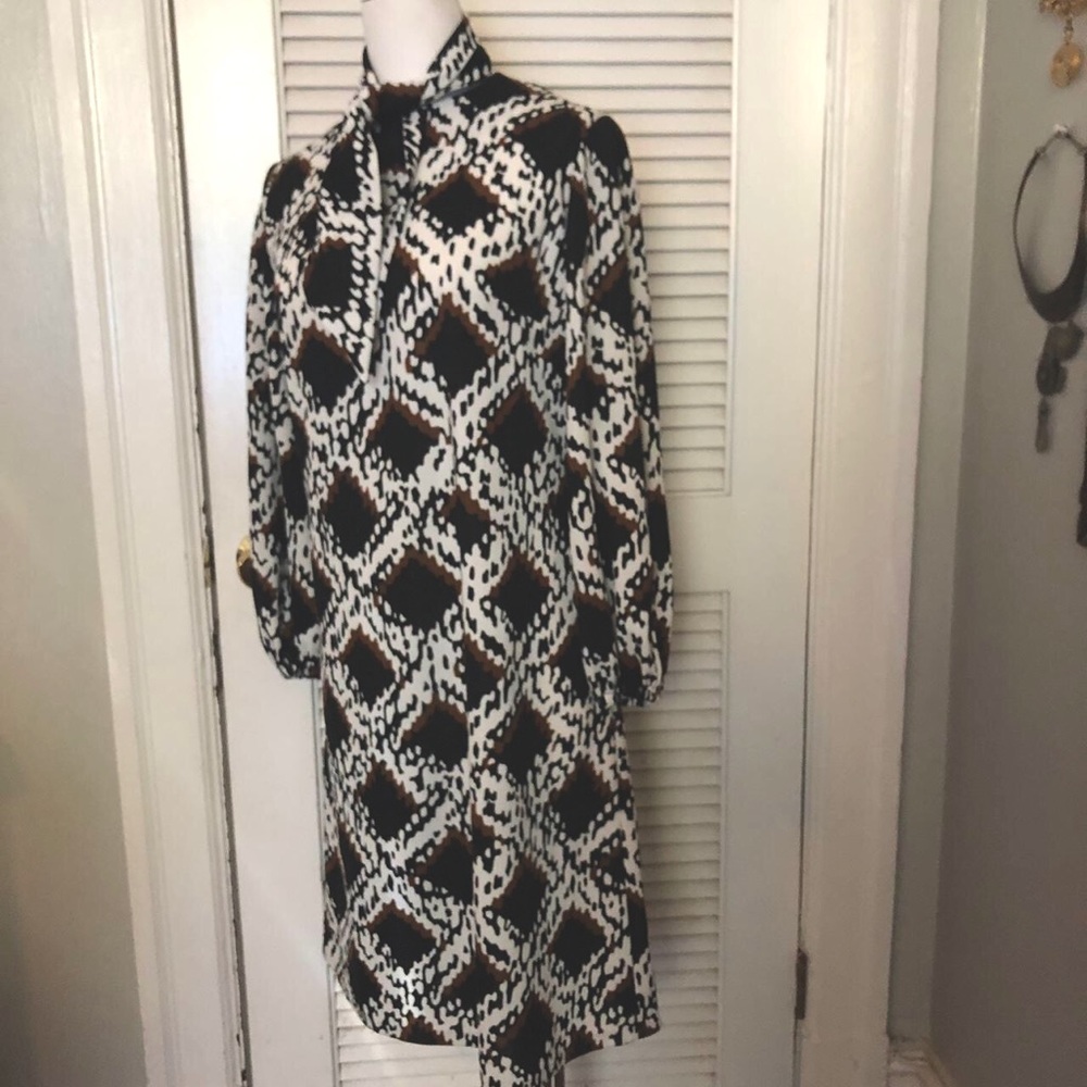 Vintage 60s op art print dress
